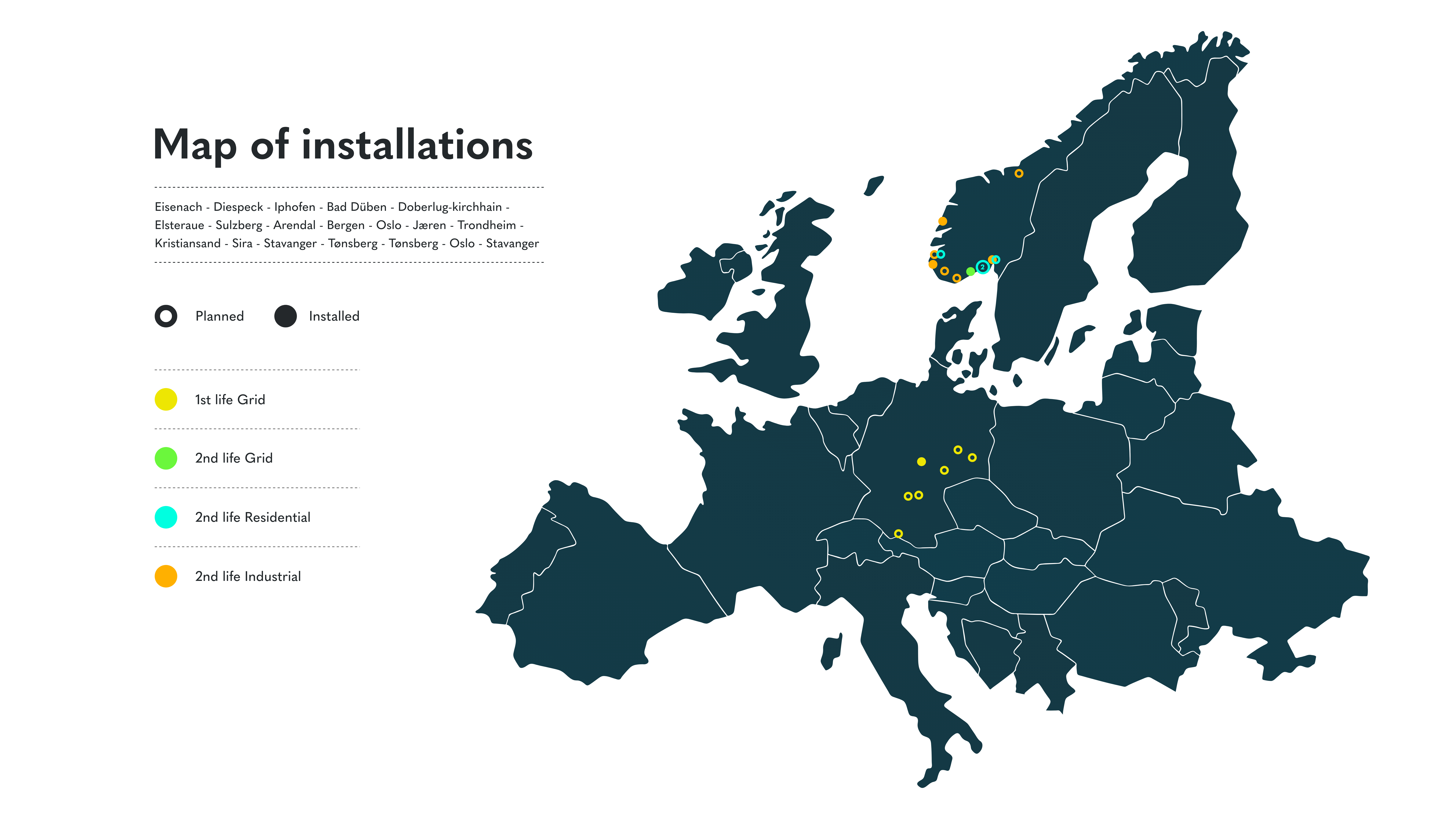 Map of installations (1)
